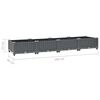 vidaXL Raised Bed 160x40x23 cm Polypropylene