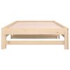 vidaXL Pull-out Day Bed without Mattress 2x(90x200) cm Solid Wood Pine
