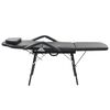 vidaXL Portable Facial Treatment Chair Faux Leather 185x78x76 cm Black