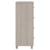 vidaXL Sideboard HAMAR White 79x40x103.5 cm Solid Wood Pine