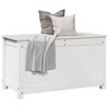 vidaXL Storage Box White 80x40x45.5 cm Solid Wood Pine