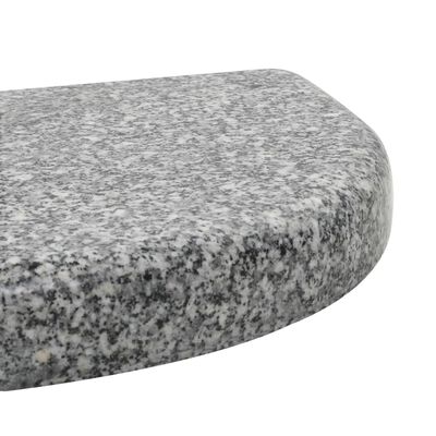 vidaXL Parasol Base Granite 10 kg Curved Grey, grey vidaXL Parasol Base Granite 10 kg Curved Grey