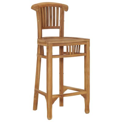 vidaXL Bar Chair Solid Teak Wood,  vidaXL Bar Chair Solid Teak Wood