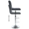 vidaXL Bar Stools 2 pcs Grey Faux Leather