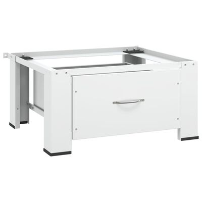 vidaXL Washing Machine Pedestal with Drawer White,  vidaXL Washing Machine Pedestal with Drawer White