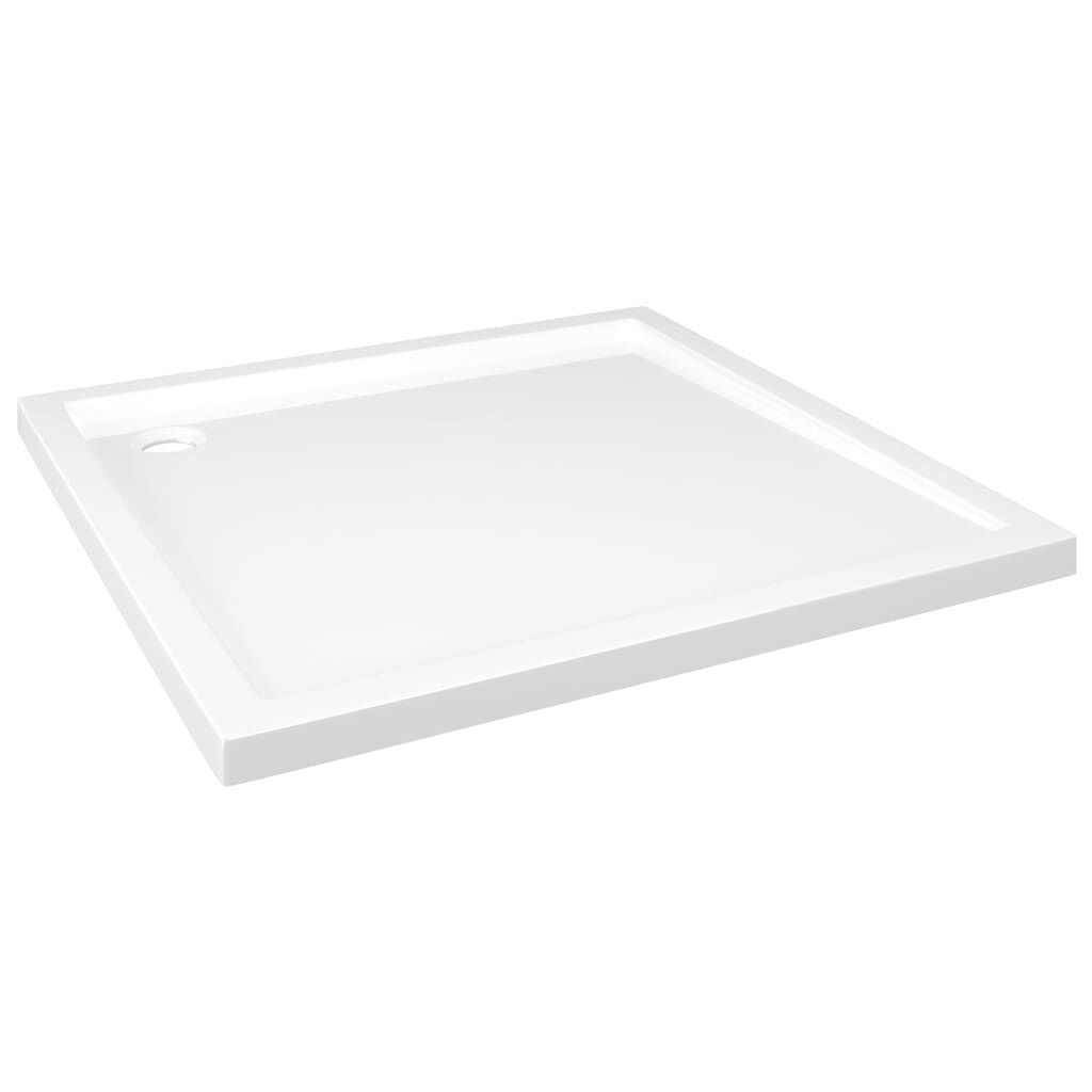 vidaXL Square ABS Shower Base Tray White 80x80 cm