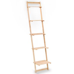 vidaXL Ladder Wall Shelf Cedar Wood 41.5x30x176 cm