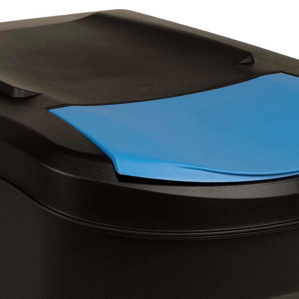 vidaXL Stackable Dustbins 3 pcs Anthracite 75 L