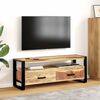vidaXL TV Cabinet 120x35x45 cm Solid Wood with Honey Finish