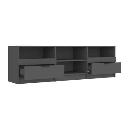 vidaXL TV Cabinet Black 150x33.5x45 cm Engineered Wood