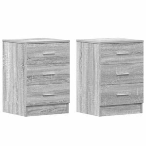 vidaXL Bedside Cabinets 2 pcs Grey Sonoma 38x35x56 cm Engineered Wood