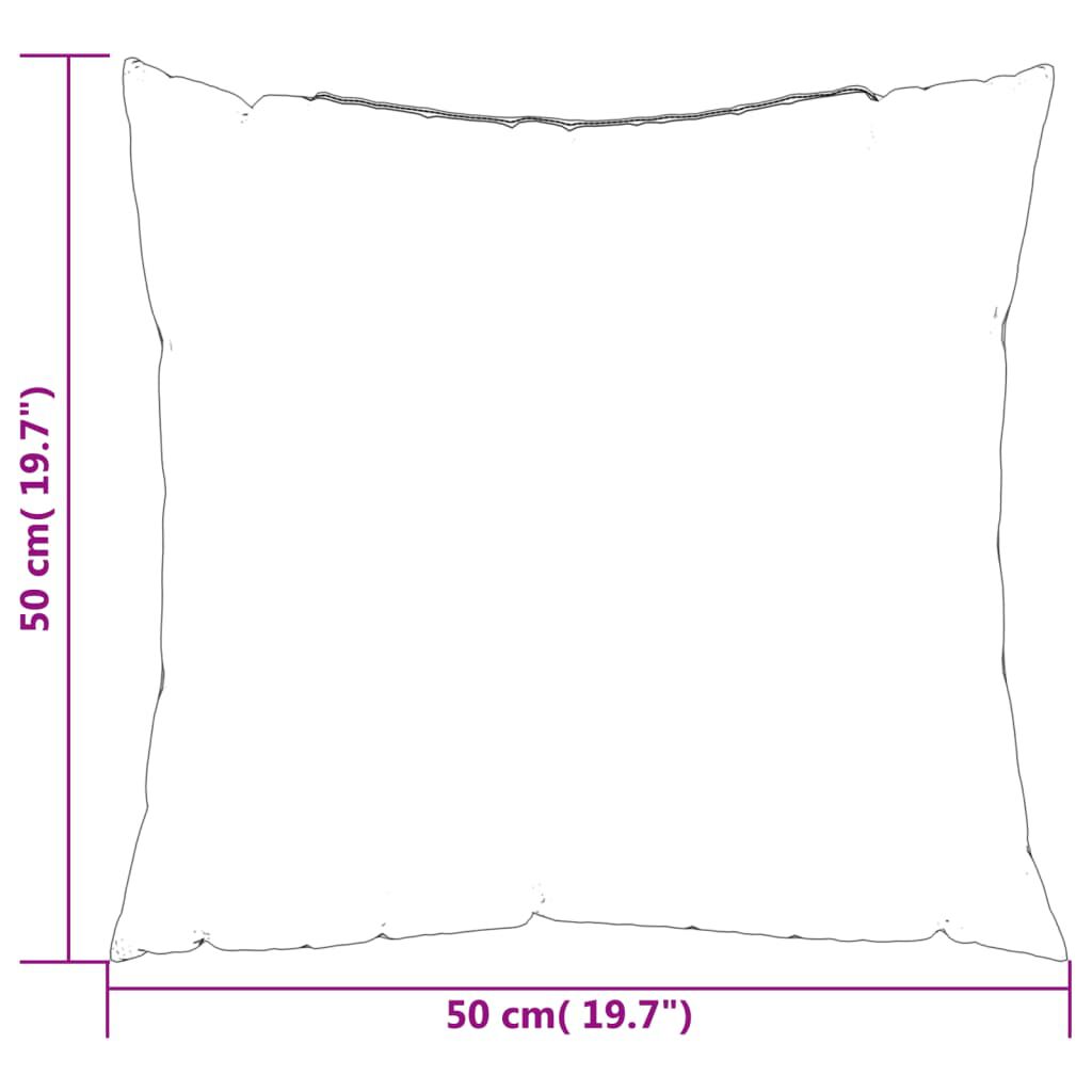 vidaXL Sofa Cushions 4 pcs Royal Blue 50x50 cm Fabric
