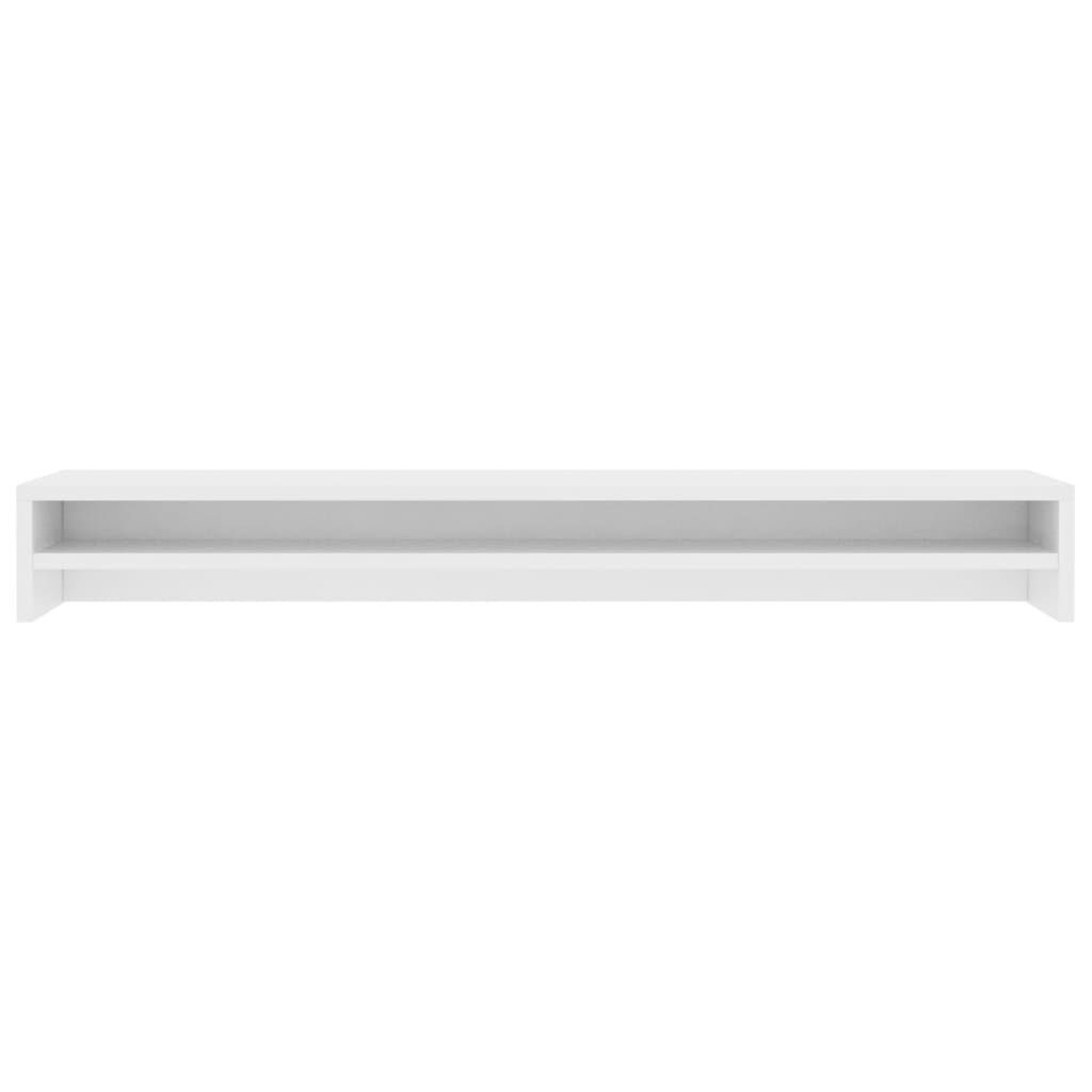 vidaXL Monitor Stand White 100x24x13 cm Engineered Wood