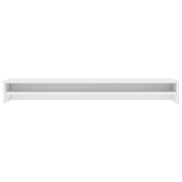 vidaXL Monitor Stand White 100x24x13 cm Engineered Wood