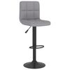 vidaXL Bar Stools 2 pcs Light Grey Fabric