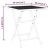 vidaXL 3 Piece Garden Dining Set Expanded Metal Mesh Anthracite