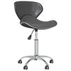 vidaXL Swivel Dining Chairs 2 pcs Grey Faux Leather