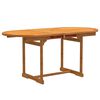 vidaXL 5 Piece Garden Dining Set Solid Wood Acacia and Textilene