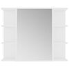 vidaXL 3 Piece Bathroom Furniture Set White Engineered Wood