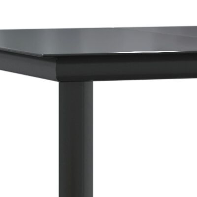 vidaXL 3 Piece Garden Dining Set Black Steel and Textilene,  vidaXL 3 Piece Garden Dining Set Black Steel and Textilene