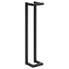 vidaXL Towel Rack Black 12.5x12.5x60 cm Iron