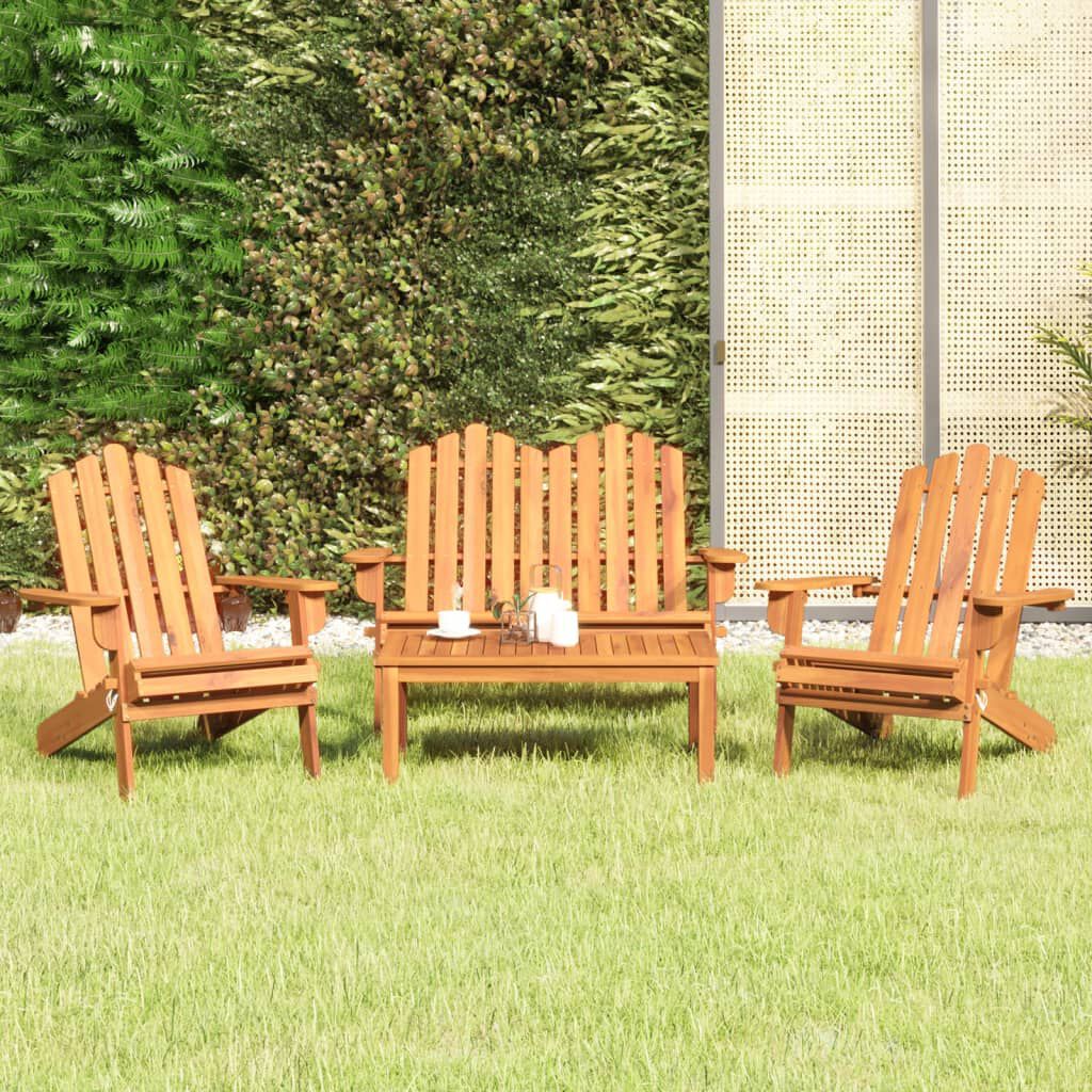 vidaXL 4 Piece Adirondack Garden Lounge Set Solid Wood Acacia