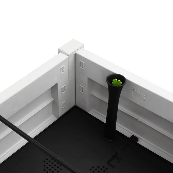 vidaXL Garden Raised Bed White 110x45x79 cm Polypropylene