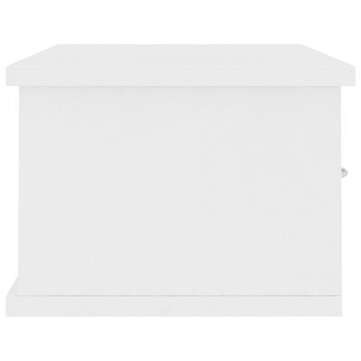 vidaXL Wall-mounted Drawer Shelf White 60x26x18.5 cm Engineered Wood, white vidaXL Wall-mounted Drawer Shelf White 60x26x18.5 cm Engineered Wood