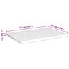 vidaXL Bath Mats 2 pcs 50x35 cm Bamboo