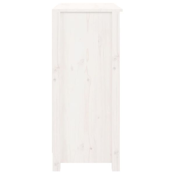 vidaXL Sideboard White 70x35x80 cm Solid Wood Pine