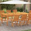 vidaXL Garden Table 200x100x74 cm Solid Acacia Wood