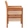 vidaXL Garden Dining Chairs with Cushions 4 pcs Solid Wood Acacia