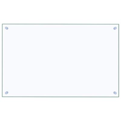vidaXL Kitchen Backsplash Transparent 80 x 50 cm Tempered Glass, Transparent vidaXL Kitchen Backsplash Transparent 80 x 50 cm Tempered Glass