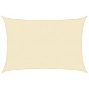 vidaXL Sunshade Sail HDPE Rectangular 4x6 m Cream