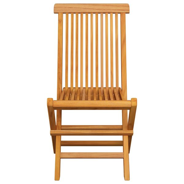 vidaXL Folding Garden Chairs 8 pcs Solid Teak Wood