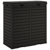 vidaXL Outdoor Garbage Bin Black 78x41x86 cm Polypropylene
