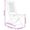 vidaXL Folding Garden Chairs 4 pcs 46x66x99 cm Bamboo