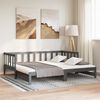 vidaXL Pull-out Day Bed without Mattress Grey 2x(90x200)cm