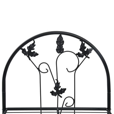 vidaXL 3-Layer Plant Rack Black 52x28x128 cm Iron,  vidaXL 3-Layer Plant Rack Black 52x28x128 cm Iron