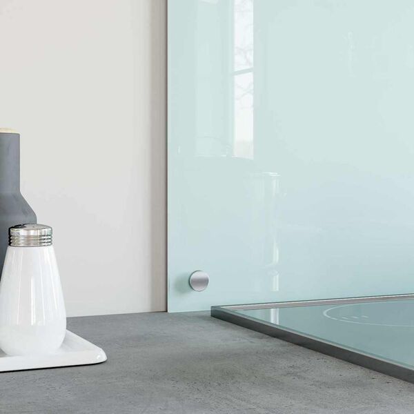 vidaXL Kitchen Backsplash White 80 x 50 cm Tempered Glass