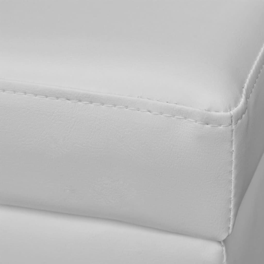 vidaXL Long Storage Bench Wood White