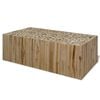 vidaXL Coffee Table | Beige | Genuine teak | Medium | Durable | Coffee Table