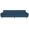 vidaXL 2-Seater Sofa Bed with Two Pillows Black Velvet