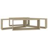 vidaXL Wall Cube Shelf 4 pcs Sonoma Oak 60x15x23 cm Engineered Wood