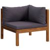 vidaXL 7 Piece Garden Lounge Set with Cushion Solid Acacia Wood