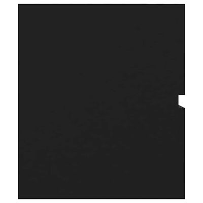 vidaXL 2 Piece Bathroom Furniture Set Black Engineered Wood, black vidaXL 2 Piece Bathroom Furniture Set Black Engineered Wood