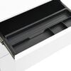 vidaXL Mobile File Cabinet White 39x45x60 cm Steel