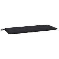 vidaXL Garden Bench Cushion Black 120x50x7 cm Oxford Fabric