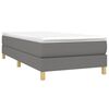 vidaXL Bed Frame without Mattress Dark Grey 90x200 cm Fabric