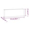 vidaXL Wall Planters 2 pcs Rusty Corten Steel 53x10x17 cm